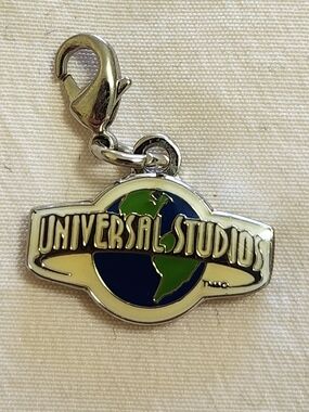 Universal Studios Globe Charm Bracelet Pendant in Blue & Green